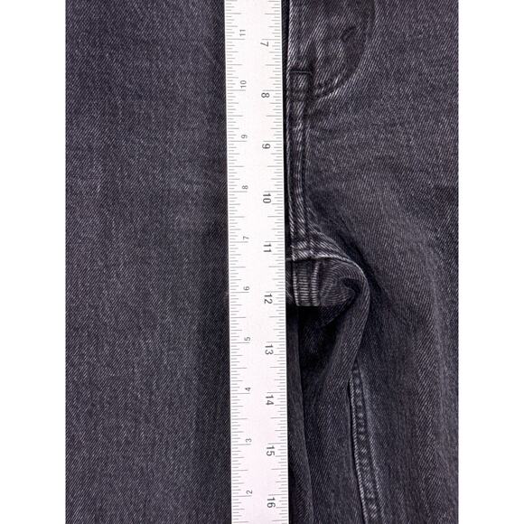 Abercrombie & Fitch Jeans 27 / 4 Womens 90s Straight Charcoal Black Wash Denim - Picture 4 of 7